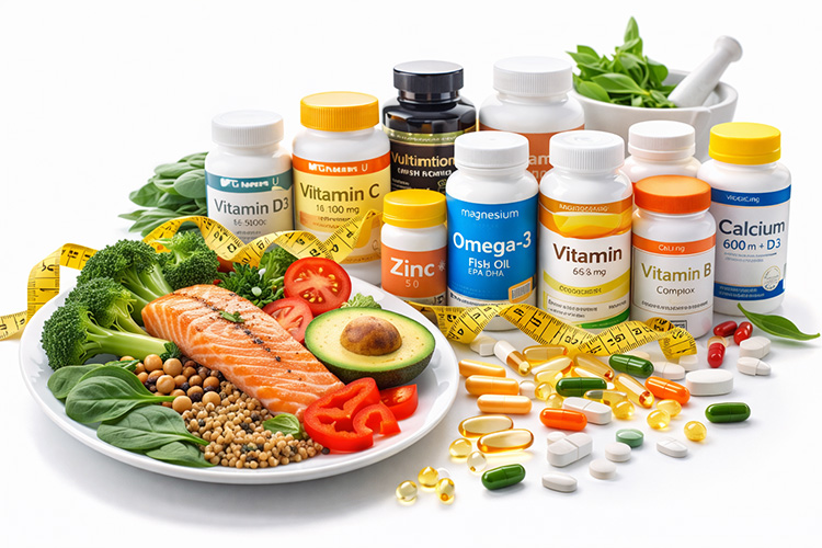 Vitamins and minerals for weight loss support